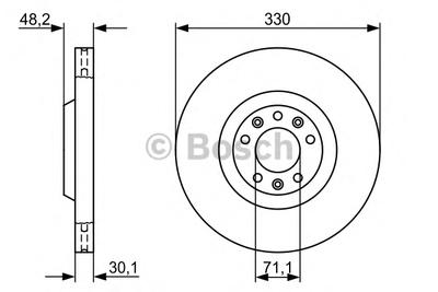 Тормозной диск BOSCH 0986479192