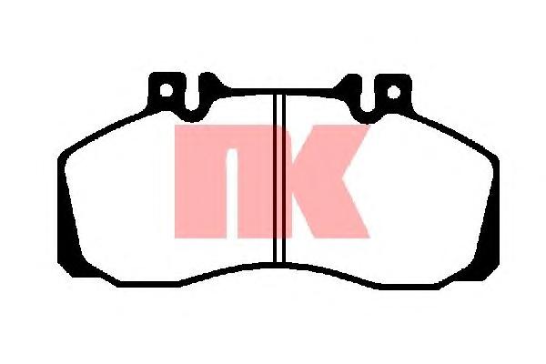 Комплект тормозных колодок, дисковый тормоз NK