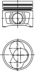 Поршень KOLBENSCHMIDT 40408610