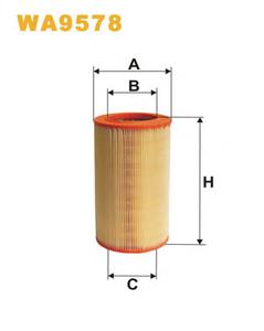 Воздушный фильтр WIX FILTERS WA9578