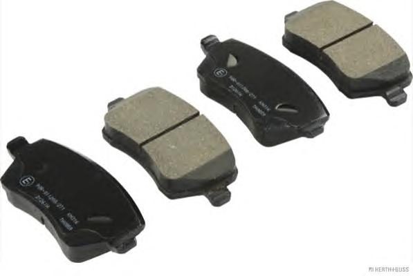 Комплект тормозных колодок, дисковый тормоз HERTH+BUSS JAKOPARTS