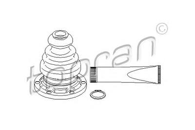 Комплект пылника, приводной вал TOPRAN 104078