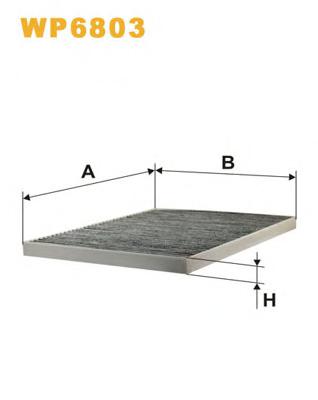 Фильтр, воздух во внутренном пространстве WIX FILTERS