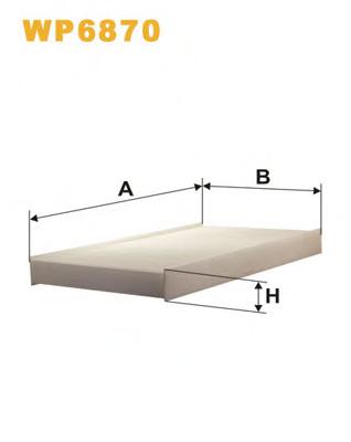 Фильтр, воздух во внутренном пространстве WIX FILTERS