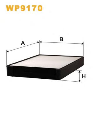 Фильтр, воздух во внутренном пространстве WIX FILTERS