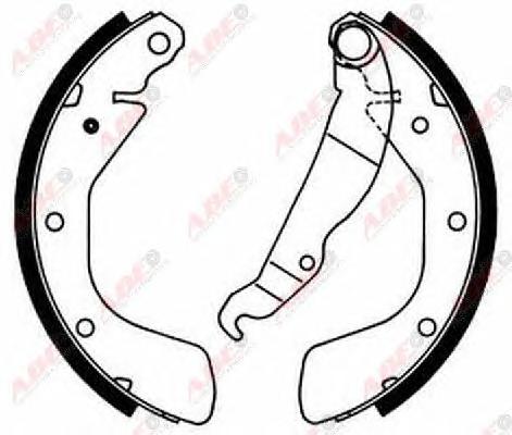 Комплект тормозных колодок ABE