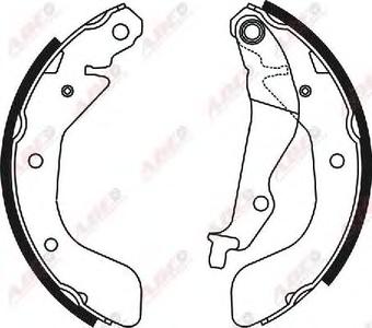 Комплект тормозных колодок ABE