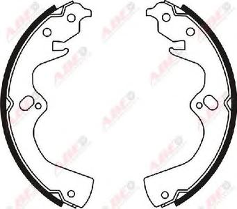 Комплект тормозных колодок ABE C00309ABE