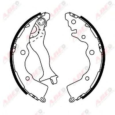 Комплект тормозных колодок ABE