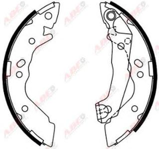 Комплект тормозных колодок ABE