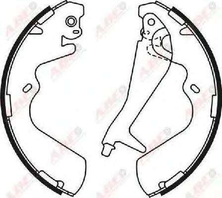 Комплект тормозных колодок ABE