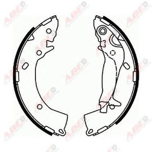 Комплект тормозных колодок ABE C00518ABE
