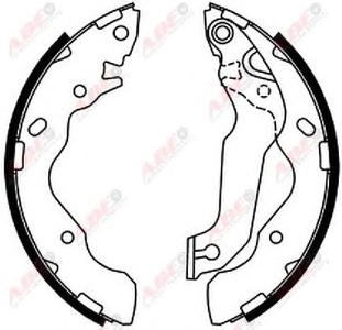 Комплект тормозных колодок ABE