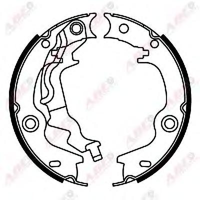 Комплект тормозных колодок, стояночная тормозная система ABE