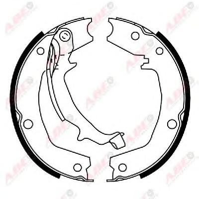 Комплект тормозных колодок, стояночная тормозная система ABE