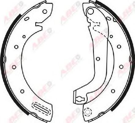 Комплект тормозных колодок ABE