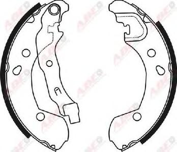 Комплект тормозных колодок ABE C01056ABE