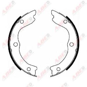 Комплект тормозных колодок, стояночная тормозная система ABE