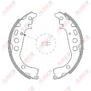 Комплект тормозных колодок ABE C02059ABE