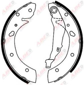 Комплект тормозных колодок ABE