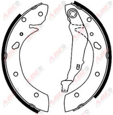 Комплект тормозных колодок ABE