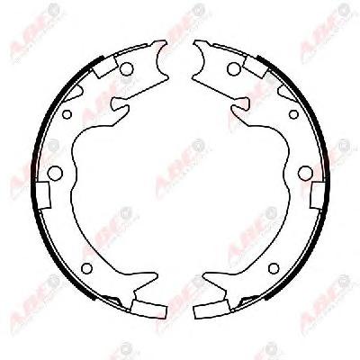 Комплект тормозных колодок, стояночная тормозная система ABE