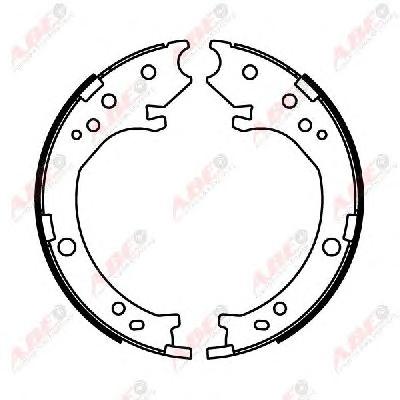 Комплект тормозных колодок, стояночная тормозная система ABE