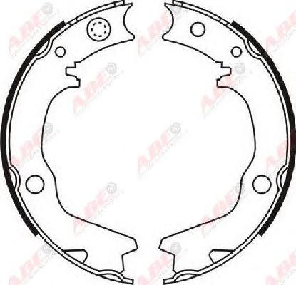 Комплект тормозных колодок, стояночная тормозная система ABE