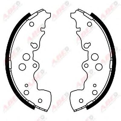 Комплект тормозных колодок ABE
