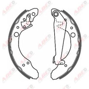 Комплект тормозных колодок ABE C0A002ABE