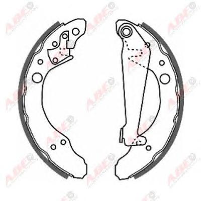 Комплект тормозных колодок ABE