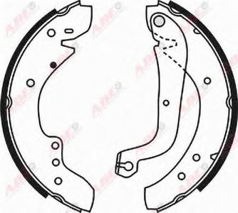 Комплект тормозных колодок ABE