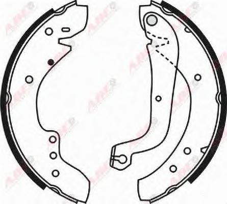 Комплект тормозных колодок ABE