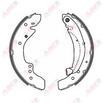 Комплект тормозных колодок ABE