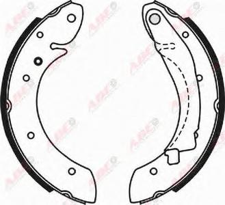 Комплект тормозных колодок ABE