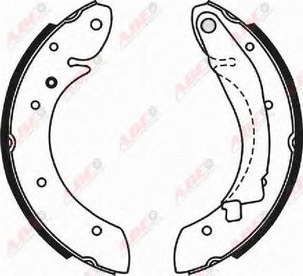 Комплект тормозных колодок ABE