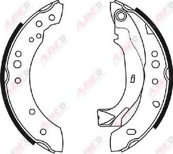 Комплект тормозных колодок ABE C0C019ABE