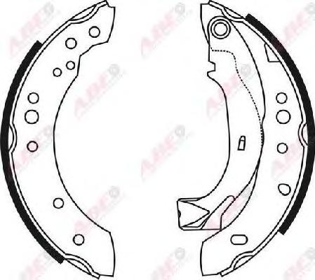 Комплект тормозных колодок ABE