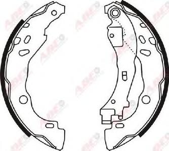 Комплект тормозных колодок ABE C0C020ABE