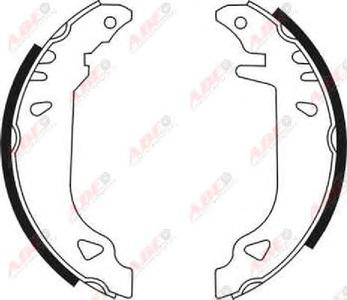 Комплект тормозных колодок ABE