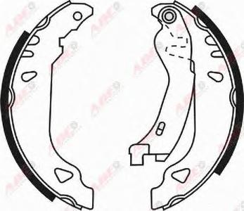 Комплект тормозных колодок ABE