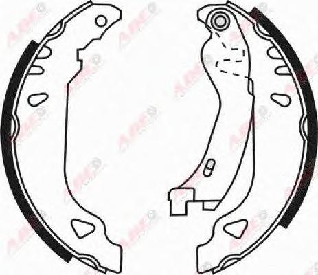 Комплект тормозных колодок ABE