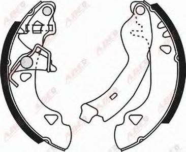 Комплект тормозных колодок ABE