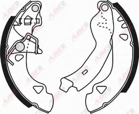 Комплект тормозных колодок ABE