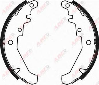 Комплект тормозных колодок ABE