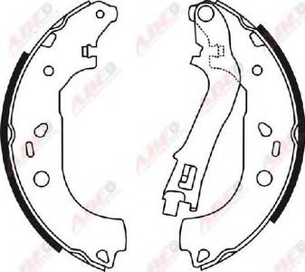 Комплект тормозных колодок ABE