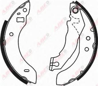 Комплект тормозных колодок ABE