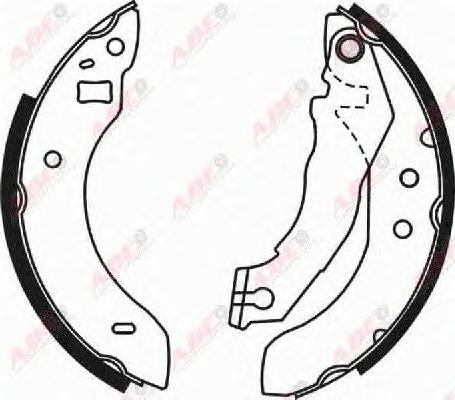 Комплект тормозных колодок ABE