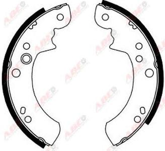 Комплект тормозных колодок ABE C0G015ABE