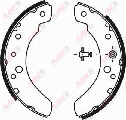 Комплект тормозных колодок ABE